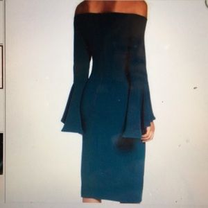 NWT Bardot Solange Off the Shoulder MIDI Dress -6
